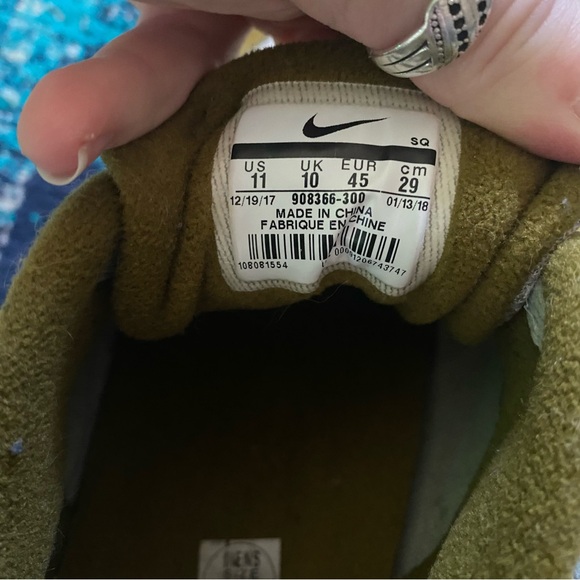 Nike Air Max 1 Premium Retro Olive Green Size 11 - Picture 7 of 8